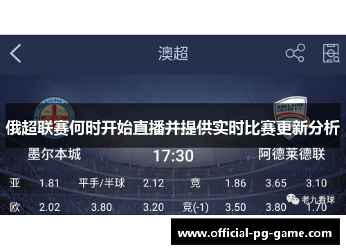 俄超联赛何时开始直播并提供实时比赛更新分析