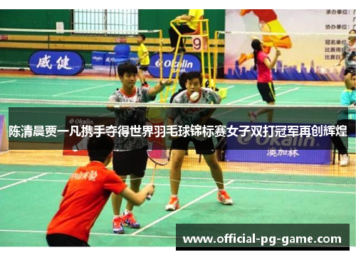 陈清晨贾一凡携手夺得世界羽毛球锦标赛女子双打冠军再创辉煌